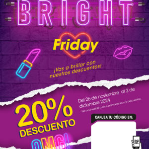 Promociona Bright Friday  -cartel-