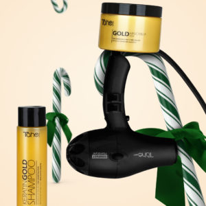 Pack Regalo Gold Navidad: Champú + Mascarilla + Secador Compact